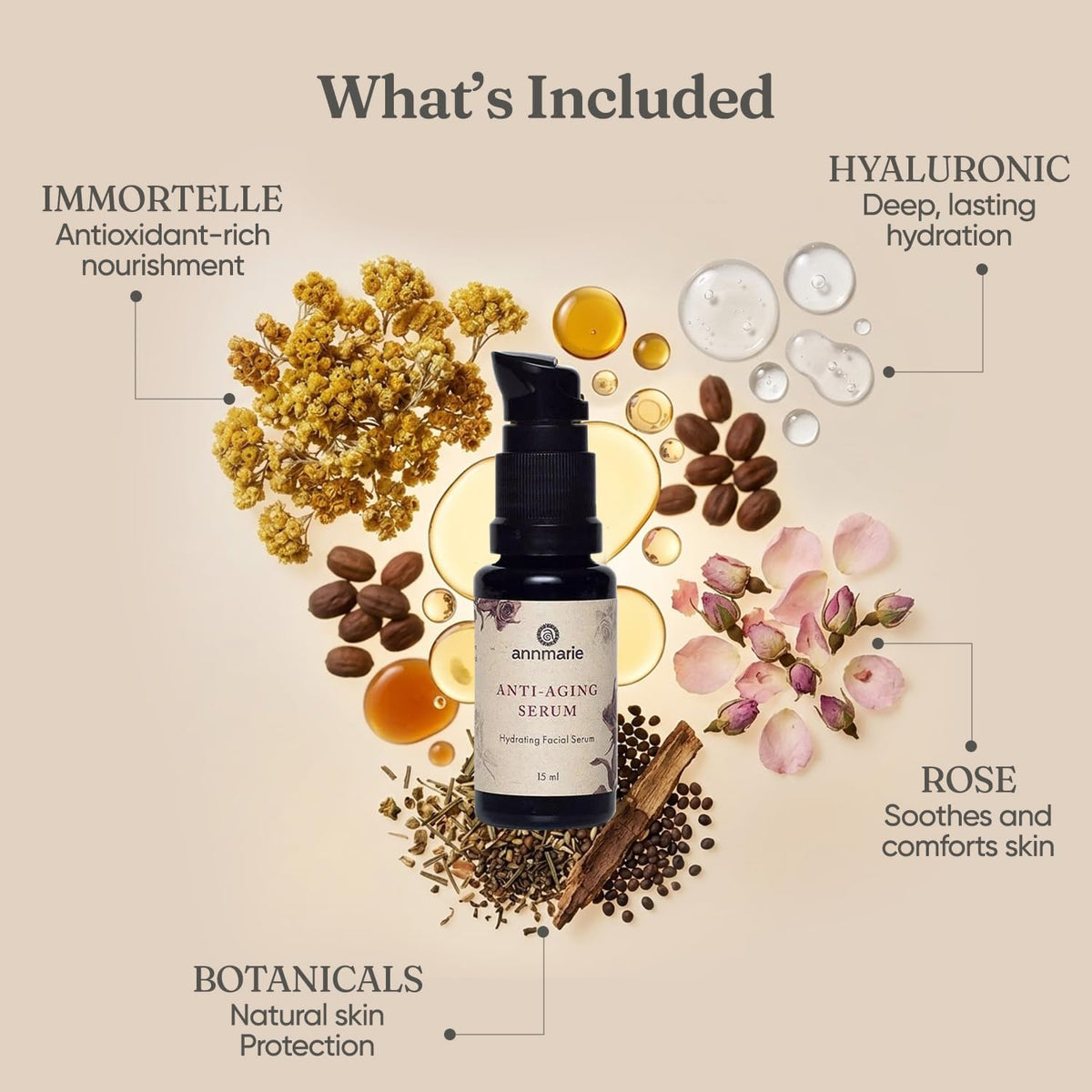 Annmarie Skin Care Anti Aging Serum, Travel Size, For Dry Skin & Fine Lines