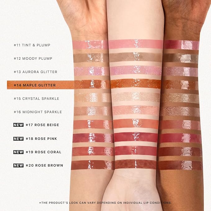 Nature Republic HONEY MELTING LIP GLITTER (14 MAPLE) | SOFT LIP STICK Hydrating Gloss, Moisturizing balms, Shine Glimmer Finish, Shimmery-Sheer tint, korean make up