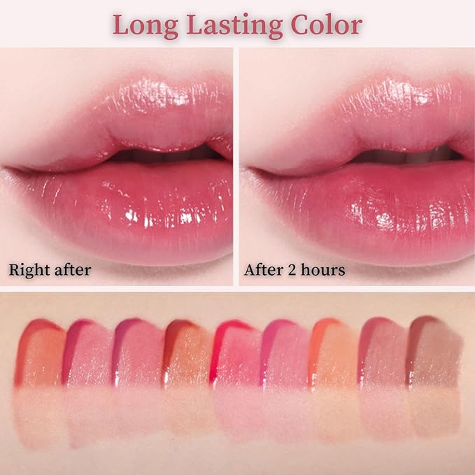 BBIA L’EAU Tint – Glossy & Glow Lip Stain Watery Lip Tint Non-Sticky High Shine Finish Long-lasting Moisturizing Lightweight Natural Daily Use Vegan Korean Makeup (09 CLASSIC L'EAU)