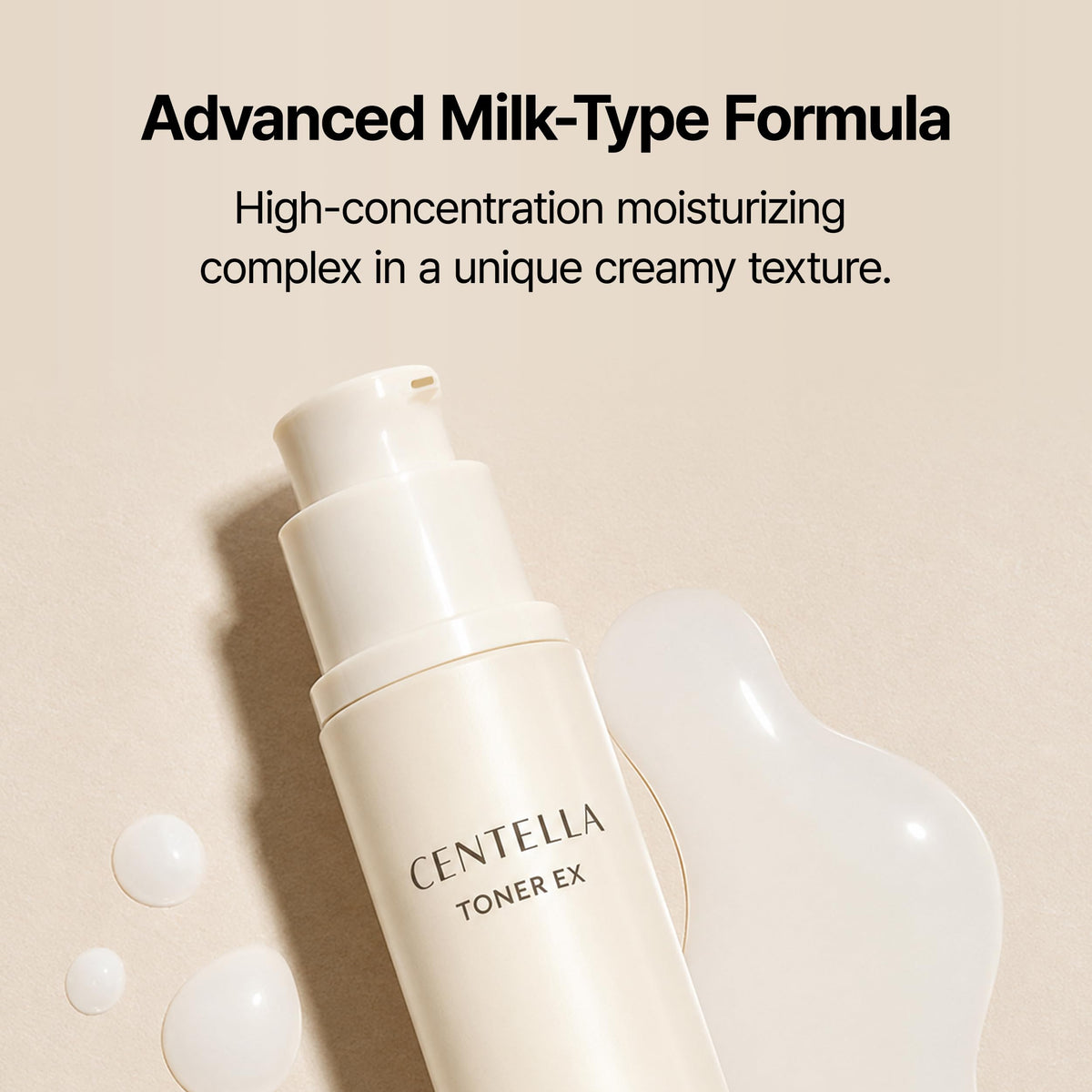 DR.PEPTI Centella Milky Serum Toner, 8-Form Hyaluronic Acid, 6.09 oz