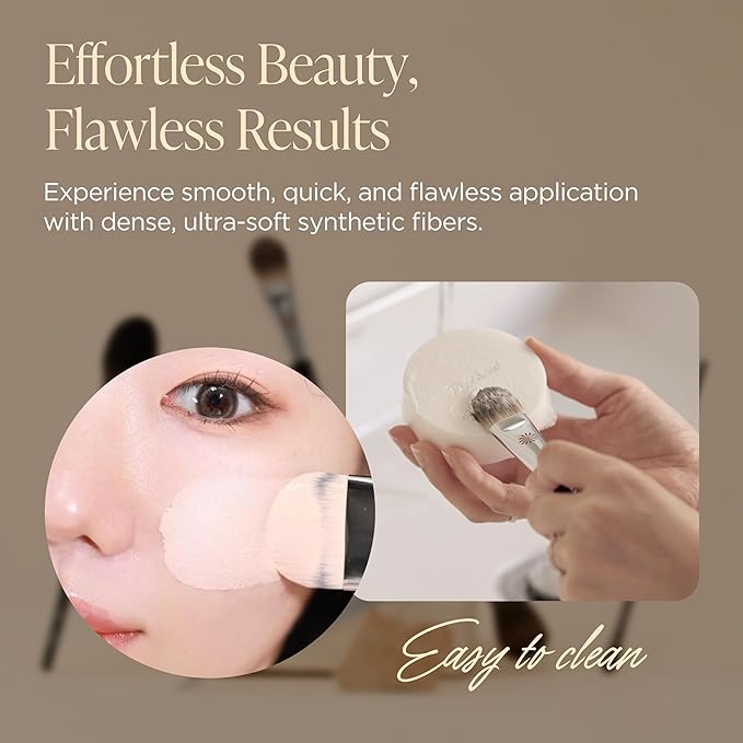 Piccasso FB20 Flat Foundation Brush for Liquid Makeup, Cream Foundation