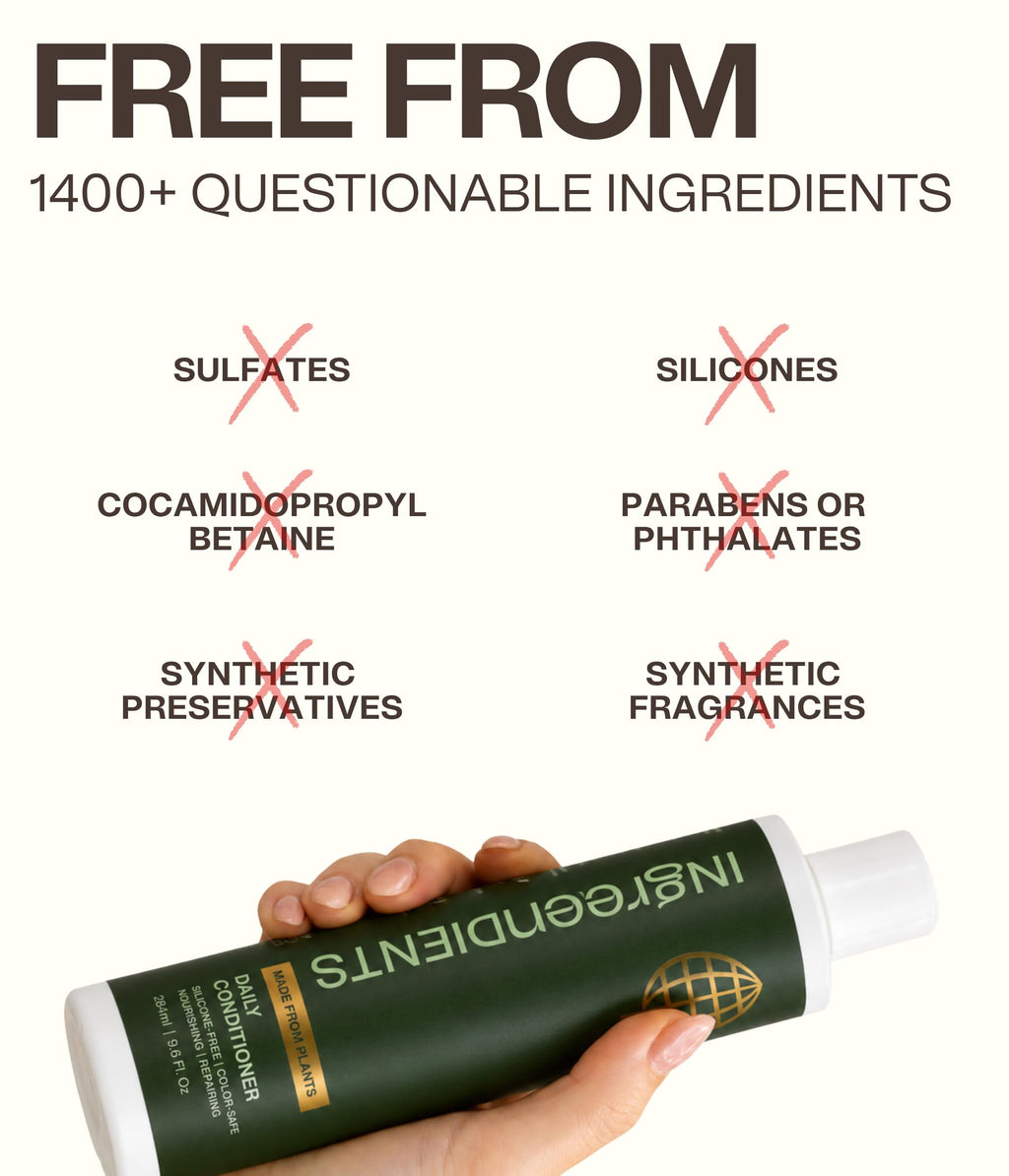 Ingreendients Tea Tree Hair Conditioner - Organic, Sulfate-Free, Color-Safe, Silicone-Free, Cruelty-Free, with Shea Butter and Jojoba Oil