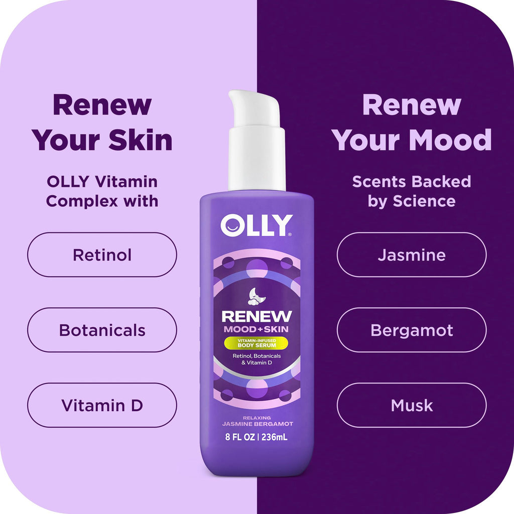 OLLY Renew Body Lotion-Serum Nourishing Cleanser 8oz