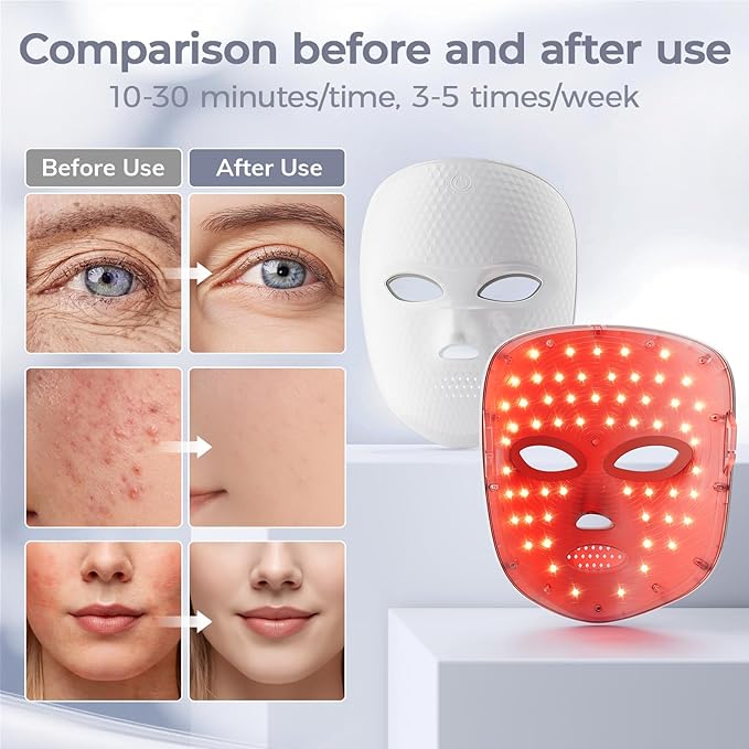 LED Silicone mask (Model: LP-RVTGLWP-WHT, LP-RVTGLW-WHT, TLM200)
