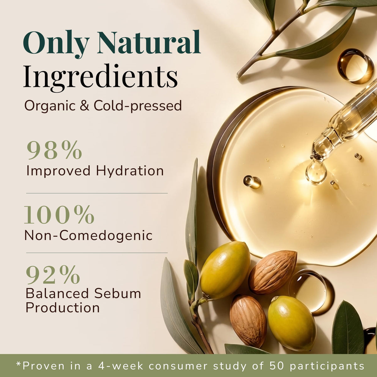 Organic Argan Oil for Hair, Face & Skin, 100% Pure USDA Certified 4 Oz