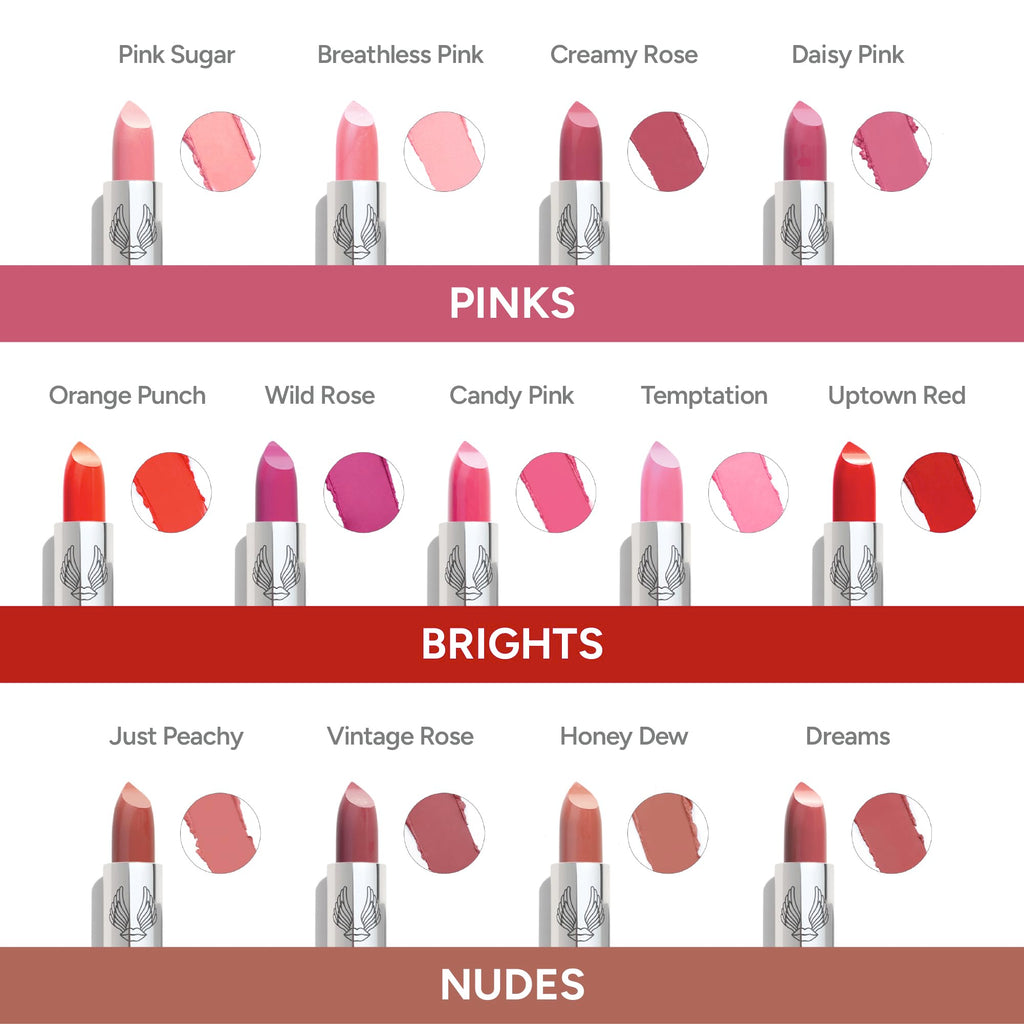 True + Luscious Super Moisture Lipstick | Satin Sheer Lasting Hydrating Lip Color for Dry Lips & All Skin Tones | Lightweight Feel with Hyaluronic Acid & Konjac Root | Vegan | Creamy Rose