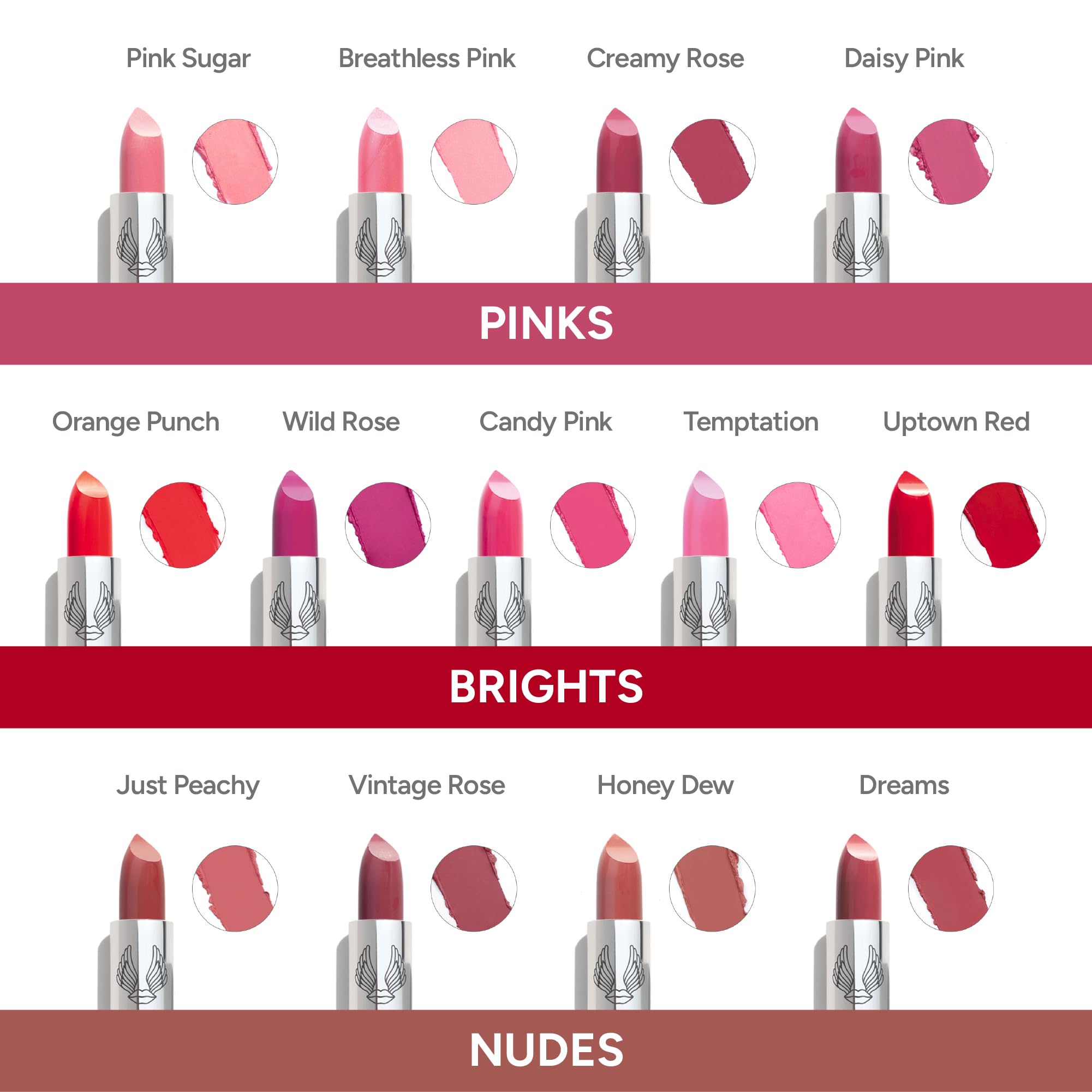 True + Luscious Super Moisture Lipstick | Satin Sheer Lasting Hydrating Lip Color for Dry Lips & All Skin Tones | Lightweight Feel with Hyaluronic Acid & Konjac Root | Vegan | Creamy Rose