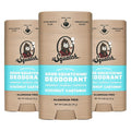 Dr. Squatch Natural Men’s Deodorant – Aluminum Free Natural Deodorant Men with Charcoal & Postbiotics for 72-Hour Odor Protection – Coconut Castaway, 2.65oz Stick (3-Pack)