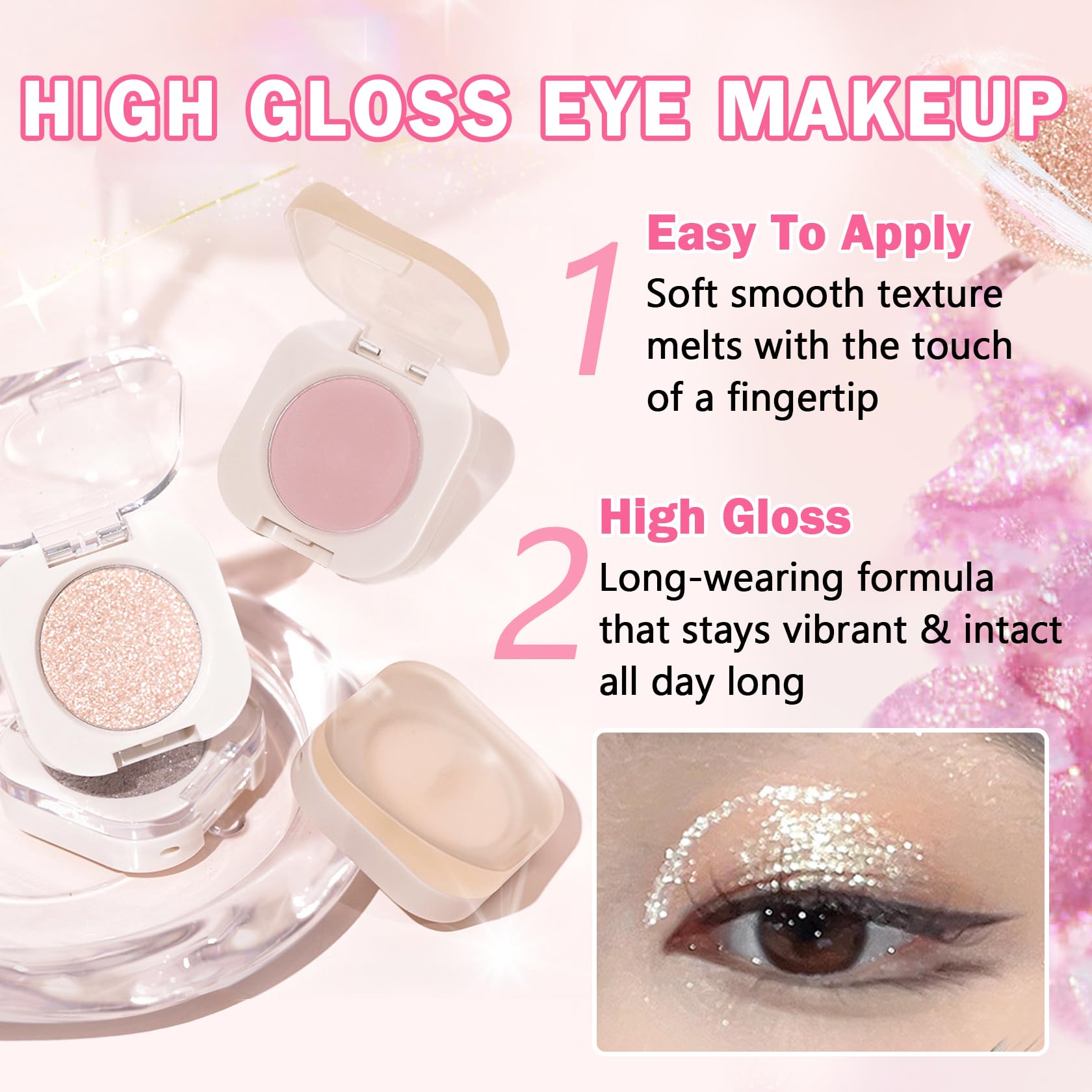 QIUFSSE Dusty Brown Single Eyeshadow,Nude Eyeshadow Primers (05 Cinnamon)
