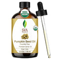 SVA Organic Pumpkin Seed Oil, Glass Bottle with Dropper, 4 Fl Oz (118 ml)