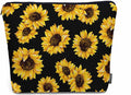 Kalygon Sunflower Cosmetic Bags For Women, Blossom Sunflowers Yellow Roomy Makeup Bag Toiletry Bag Accessories Organizer Storage Bags Makeup Pouch For Travel Business Gym Camping Bathroom