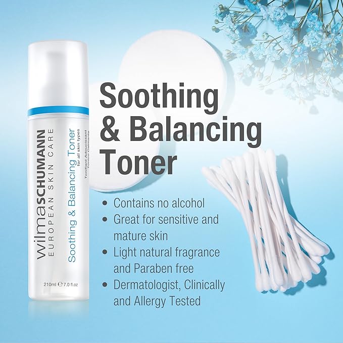 Wilma Schumann Hydrating Facial Toner, Balancing Toner for Face, 7 oz