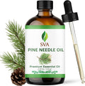 SVA Pine Needle Essential Oil 4 Fl Oz – for Diffuser, Skin & Hair Care – Ideal for Massage & DIY Blends – with Dropper