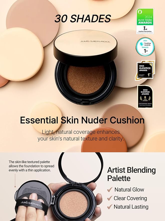 Skin Nuder Cushion | Korean Makeup, Refill Not Included (25N Bronze)