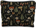 RYYCDOI Dark Forest Cottagecore Mushroom Makeup Bag - Forest Cosmetic Bag for Gifts, Mushroom Lovers