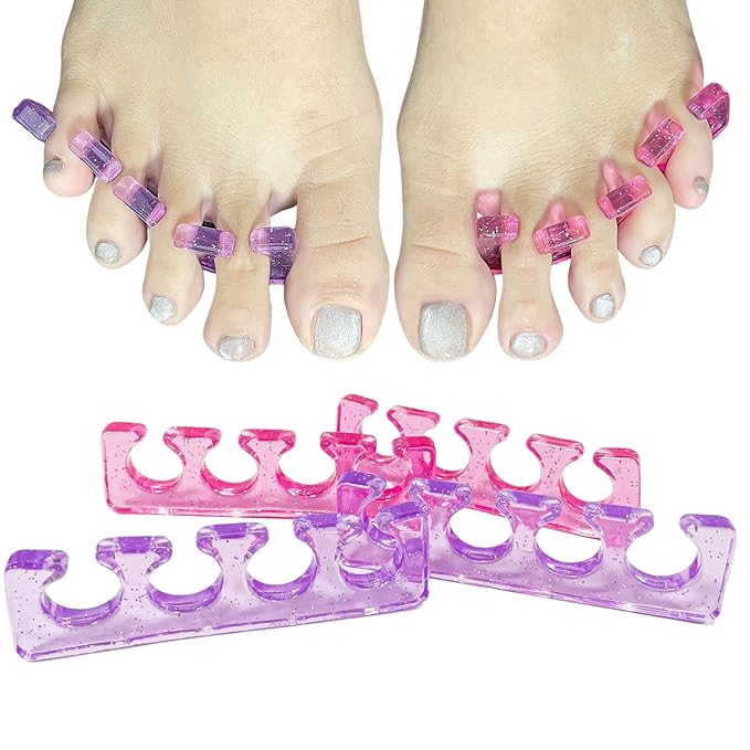 Thin Toe Separators for Women,Soft Pedicure Spacers for Toenail Polish