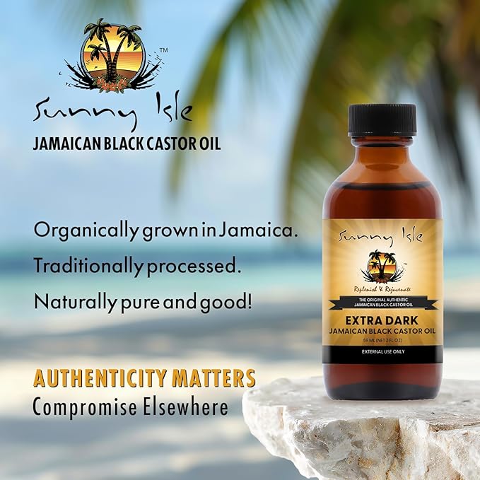 Sunny Isle Extra Dark Jamaican Black Castor Oil 2oz | Richer Thicker JBCO