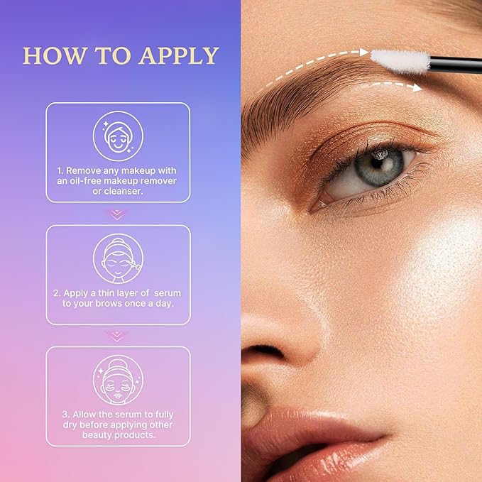 VieBeauti Eyebrow Growth Serum for Longer Fuller Thicker Looking Brows