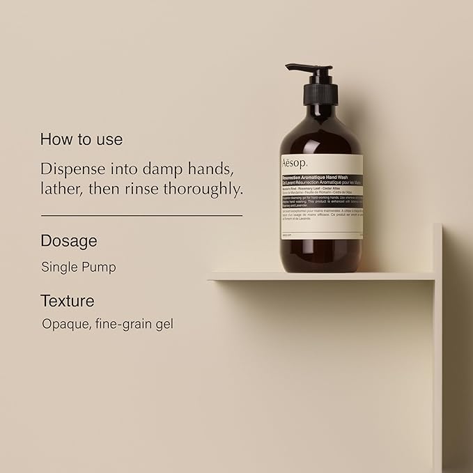 Aesop Resurrection & Reverence Aromatique Hand Wash Set – Nourishing Hand Wash & Gentle Exfoliating Hand Soap Duo | Botanical Cleansers Made with Hydrating Essential Oil Blend | 16.9 oz Each (2 Pack)