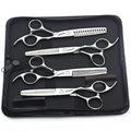 Barber hair scissors, Axemoore professional - 6"(6 in- tooth-E)