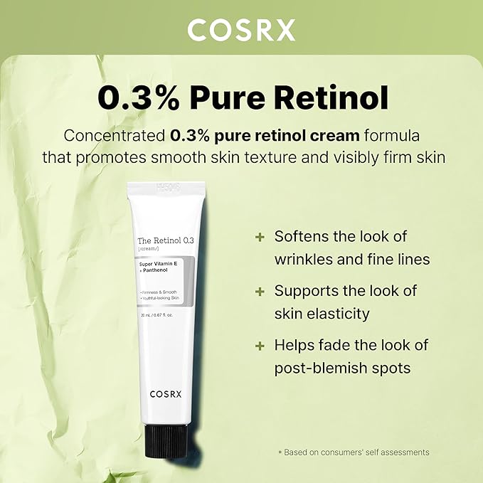 COSRX Retinol 0.3% Cream, Anti-Aging Eye & Neck Cream (0.67 fl.oz)