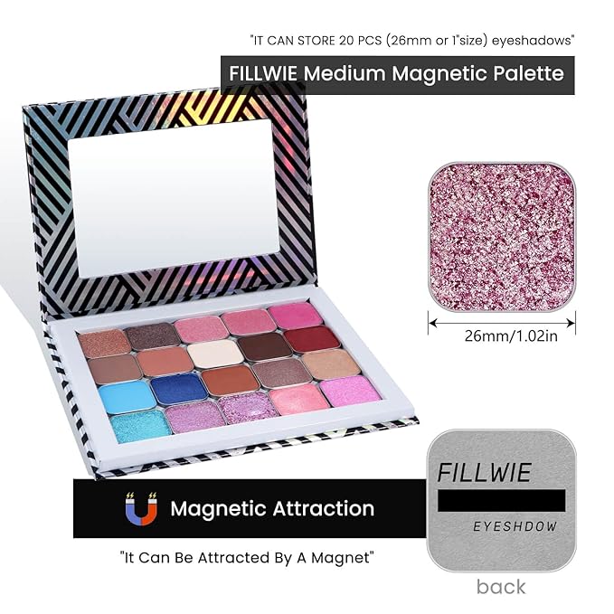 Fillwie Chameleon Duochrome Eyeshadow, Icy Plum With Olive Gold Color Shift