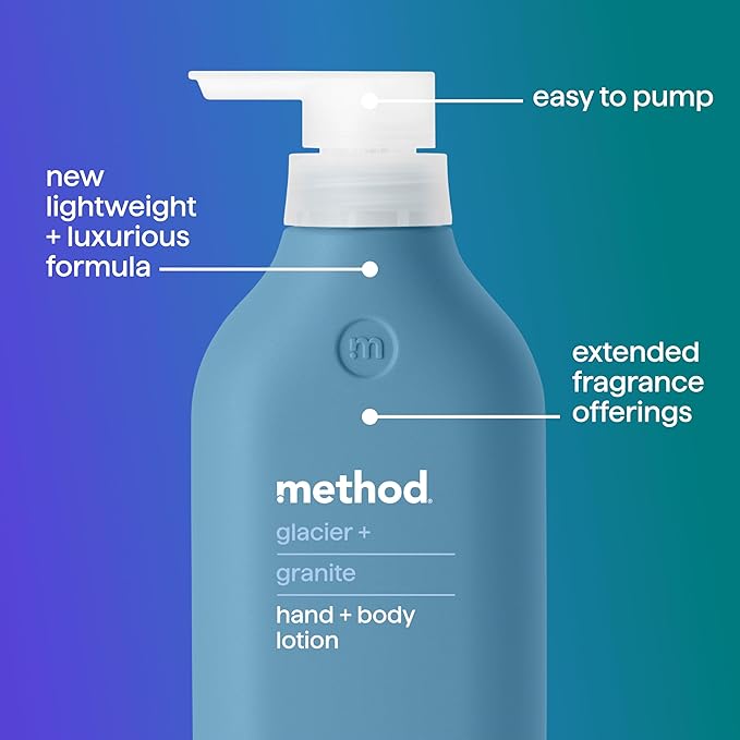 method Hand + Body Lotion for Men, Glacier + Granite, 14 fl oz