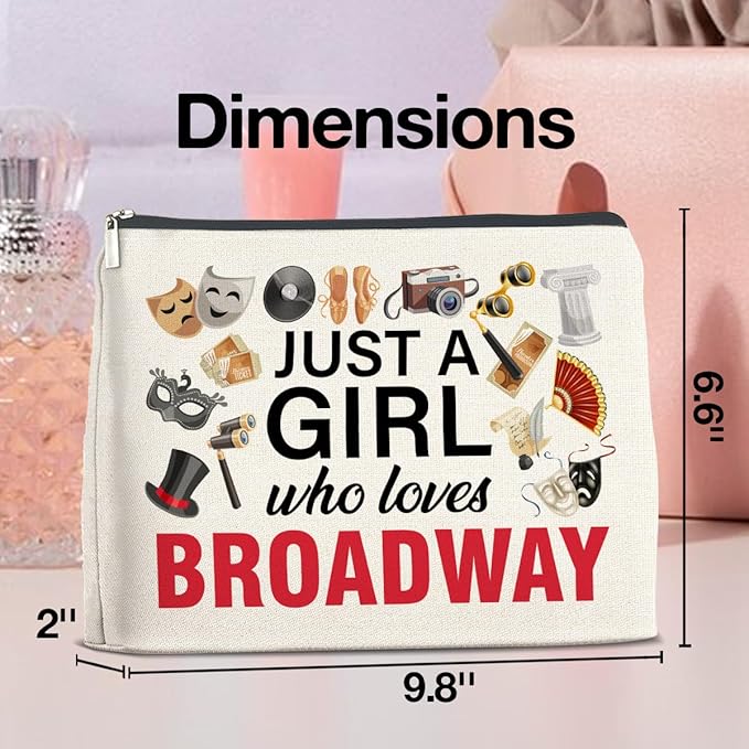 UPNEGE Broadway Gifts Theater Makeup Bag for Teens Women Performer