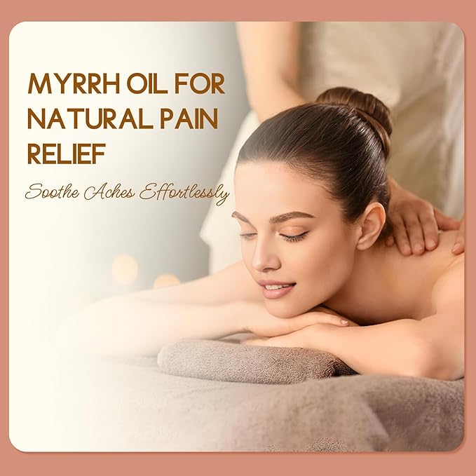 LOTUSJOY Myrrh Essential Oil, Pure Natural Myrrh Oil for Skin Hair Diffuser Room Spray DIY - 1 Oz