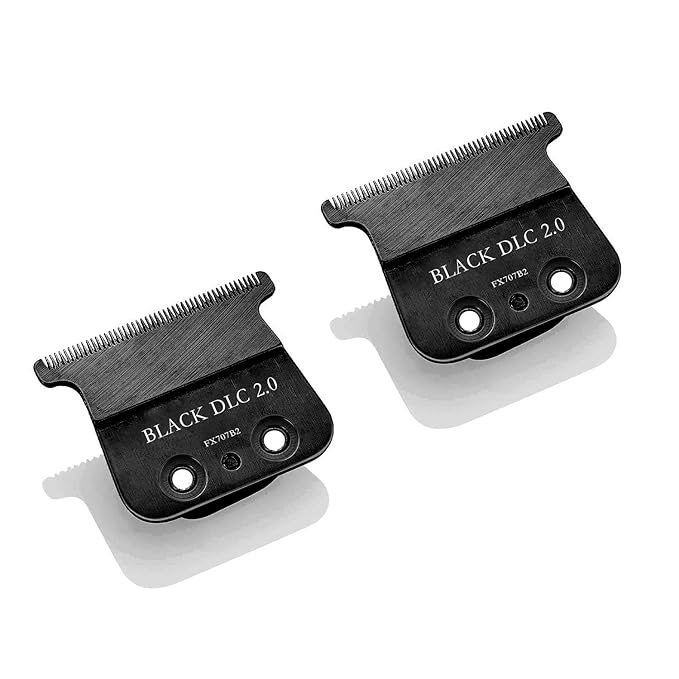 DODAER FX707B2 DLC Replacement Blades Compatible with BaBylissPRO Hair Trimmers FX787 and LoPROFX Trimmers FX726,2 Pack