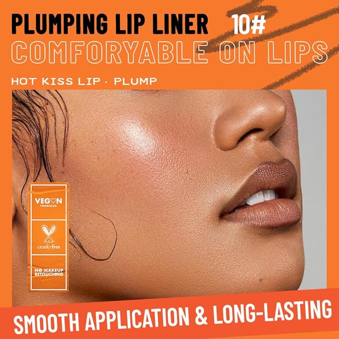 KXmzeG Matte Lip Liner Pencil, Nude Pink Long Lasting Lip Makeup for Older Women, Smooth Creamy Texture, Easy Glide Lip Contour, Natural Full Lips Look 10#