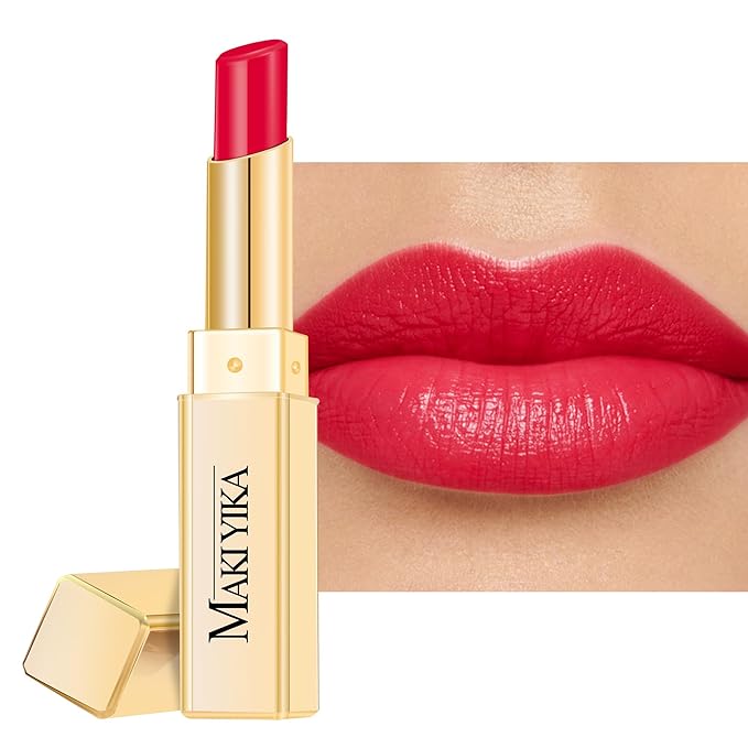 MAKI YIKA Moisture Red Lipstick for Women Hydrate Tinted Lip Balm