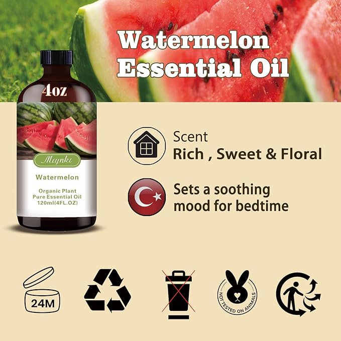 MLYNKL Watermelon Essential Oil,Watermelon Oil for Diffuser,4 fl oz