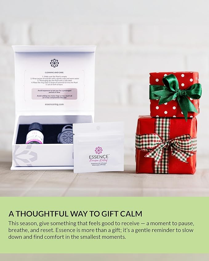 Essence Wearable Aromatherapy Nasal Diffuser – Stress Relief Essential Oil