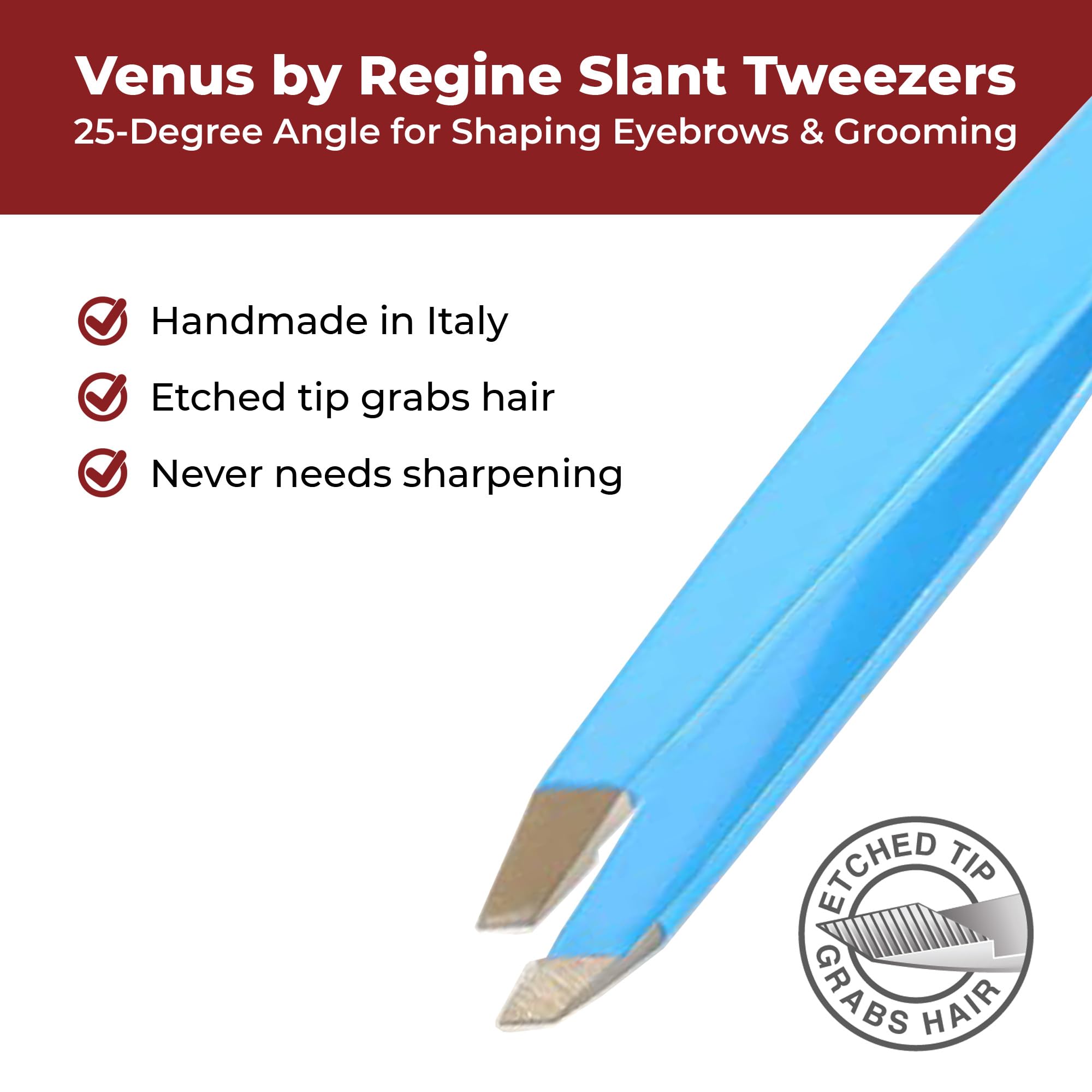 Venus by Regine Slant Tweezers, Blue