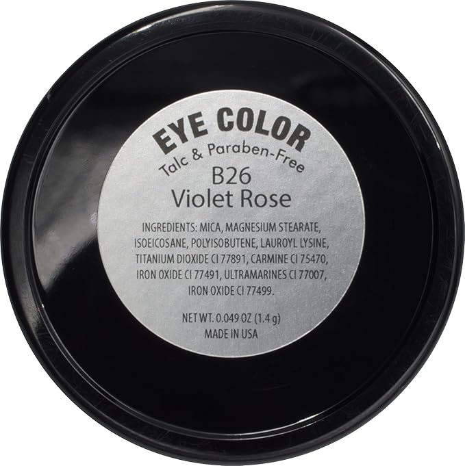 Pure Ziva Violet Pink Rose Matte Pressed Powder Single Vegan Eyeshadow; Talc, Paraben & Cruelty Free