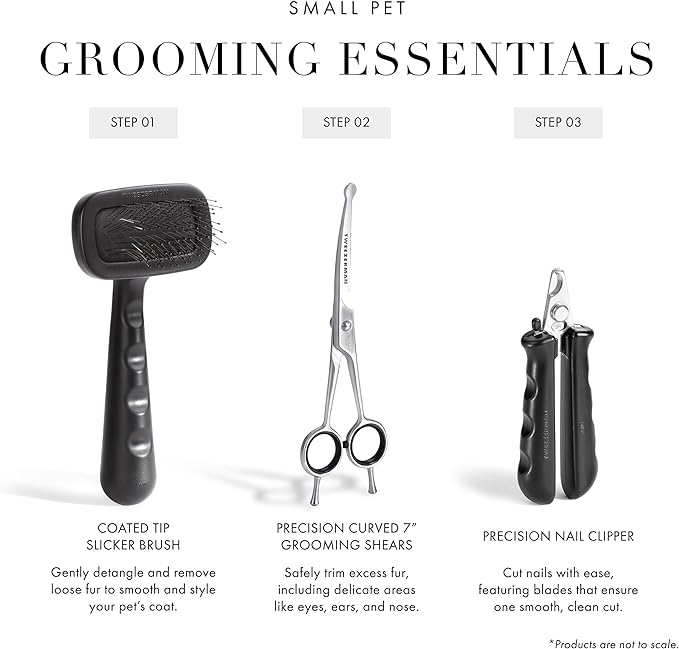 Tweezerman 7" Pet Grooming Shears-Safety Round Tips for Dogs & Cats