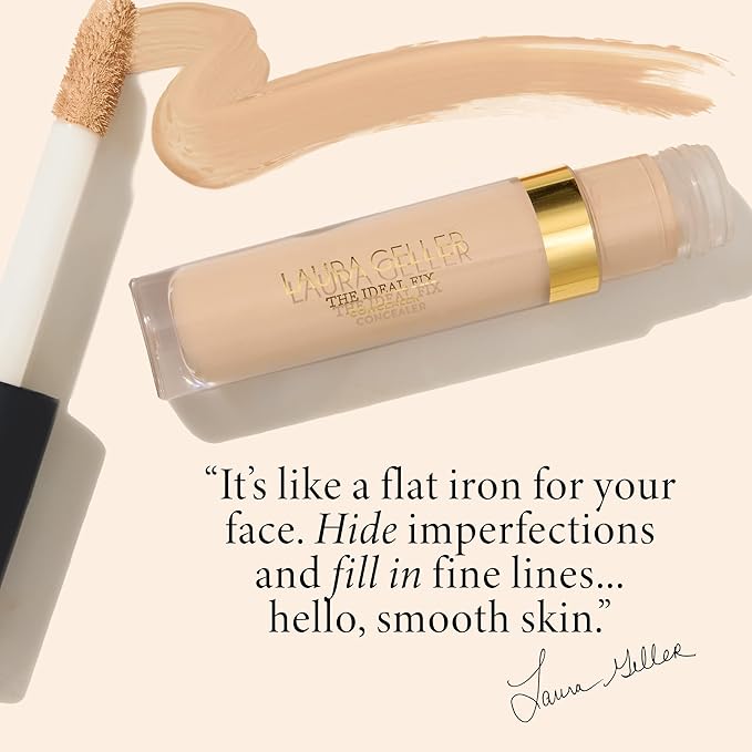 LAURA GELLER NEW YORK Ideal Fix Under Eye Concealer for Mature Skin – 05 Golden - Full Coverage, Anti-Aging, Color Correcting – Covers Dark Circles & Blemishes – Hydrating, Crease-Free, Long-Lasting