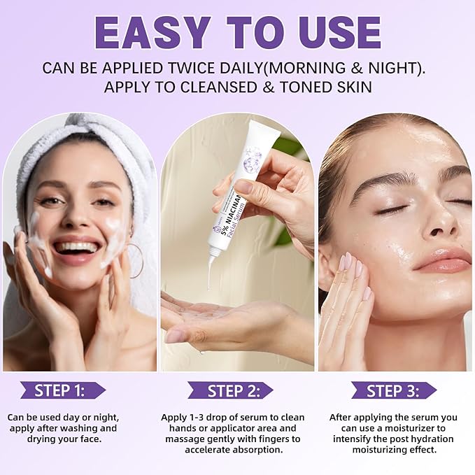 5% Niacinamide Serum for Face with 1% Ceramide Complex | 1% Snail Secretion Filtrate | 1% Hyaluronic Acid Deep Moisturizing Restore Skin Barrier & Skin Tone (3Pack-Each 0.507 fl.oz | 15ml)