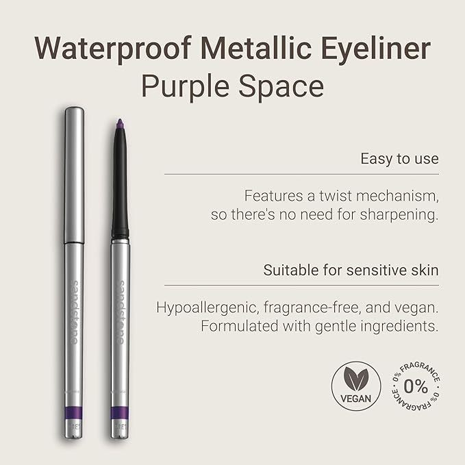 Sandstone Scandinavia Hypoallergenic Waterproof Eyeliner Pencil (Purple)