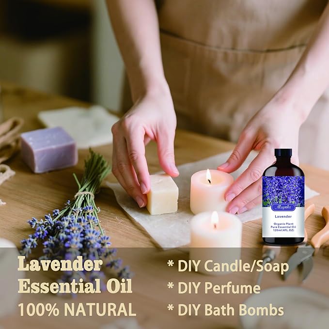 MLYNKL Lavender Essential Oil,Lavender Oil for Massage Home,4 fl oz