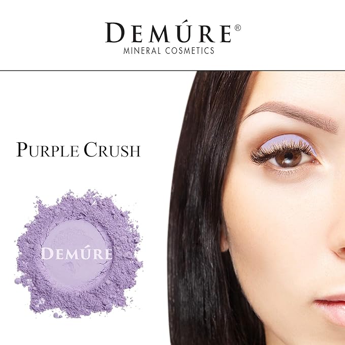 Demure Mineral Make Up (Purple Crush) Eye Shadow, Matte Eyeshadow, Loose Powder, Eye Makeup, Professional Makeup By Demure