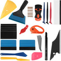 AOWEITOUR 19 PCS Car Window Film Tint Tool Kit,Custom Toolset Automotive Tint Tool Kit,Vinyl Wrap Tools for Car Tinting,Includes Squeegees,Felt Squeegees,and Required Installation Accessories