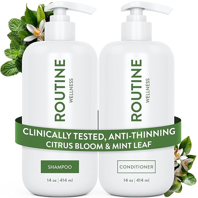 Routine Wellness Shampoo & Conditioner Set - Citrus Bloom & Mint Leaf