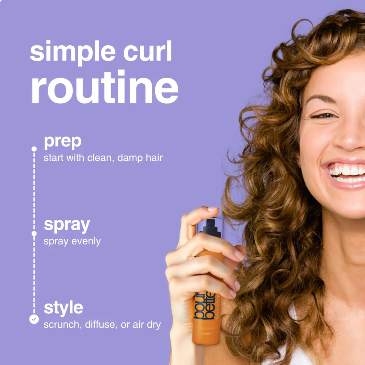 Bounce Better Wave Activator Leave in Conditioner Spray for Curly and Wavy Hair, Anti-Frizz Formula For Split Ends & Breakage