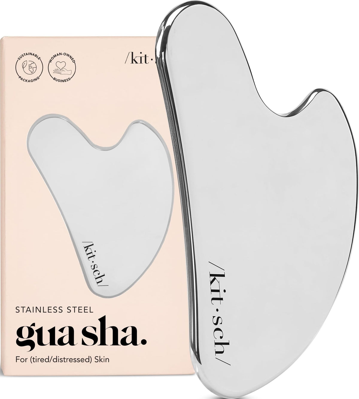 Kitsch Stainless Steel Guasha Tool for Face, Iridescent