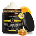 Organic Beef Tallow for Skin & Face - Whipped Honey Balm, Citrus (4 OZ)