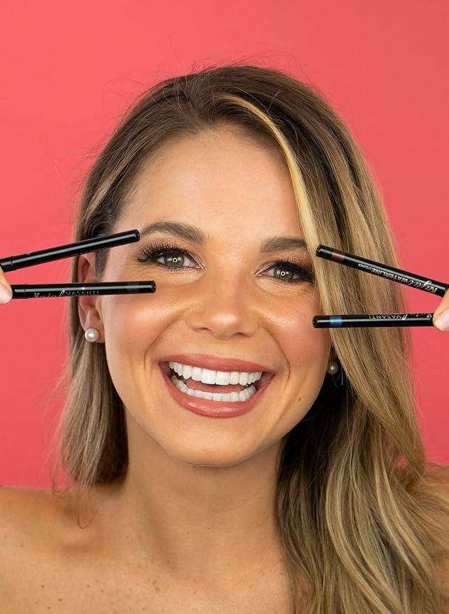 VASANTI Kajal Waterline Eyeliner Pencil (Rich Brown) - Long lasting, Blendable, Safe for Sensitive Eyes, Waterline Eye Liner - Water resisitant & Smudge proof - Opthalmologist Approved and Tested