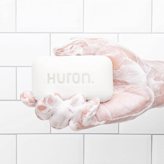 Huron Bar Soap: Citrus + Eucalyptus Scent; Non-Toxic; 3-pack (5 oz bars)