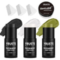 YBUETE Black White Ogre Green Face Body Paint Stick Set for Halloween FX